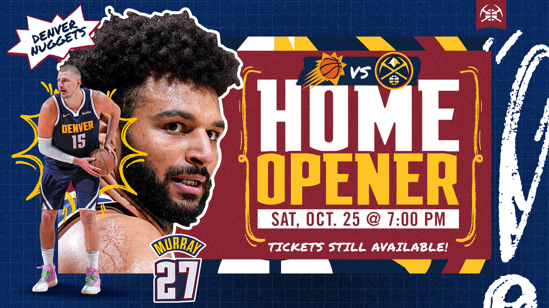 Denver Nuggets vs Phoenix Suns 10/15 | Get Tickets