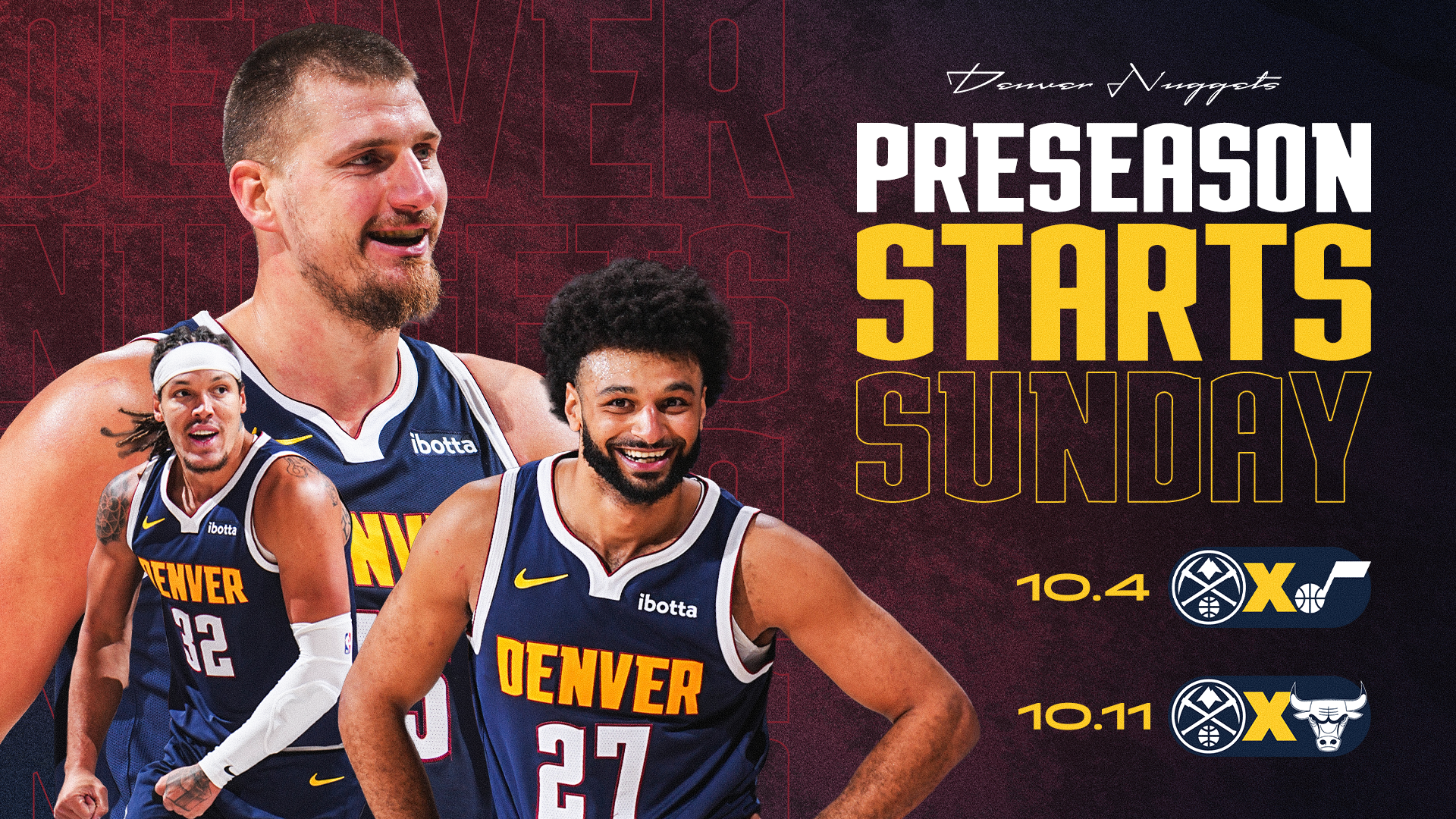 Preseason Starts Sunday
