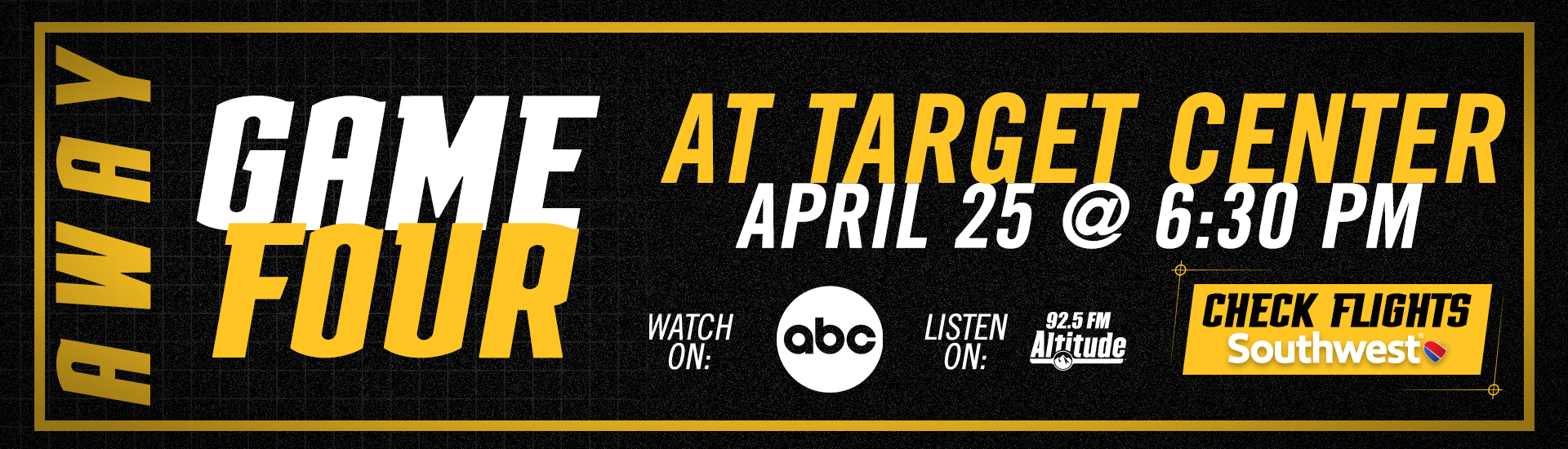 Game 4 | April 25 at 6:30om