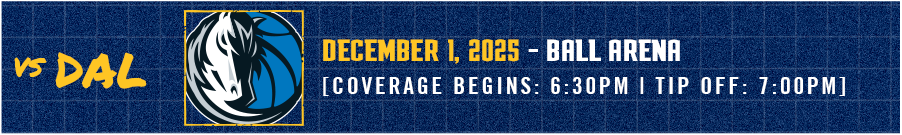 Denver Nuggets vs San Antonio- November 28, 2025 at Ball Arena